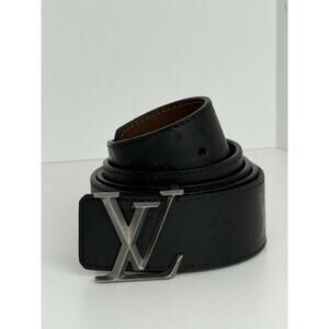 Louis Vuitton Monogram Illusion LV Initiales Belt Black M9346